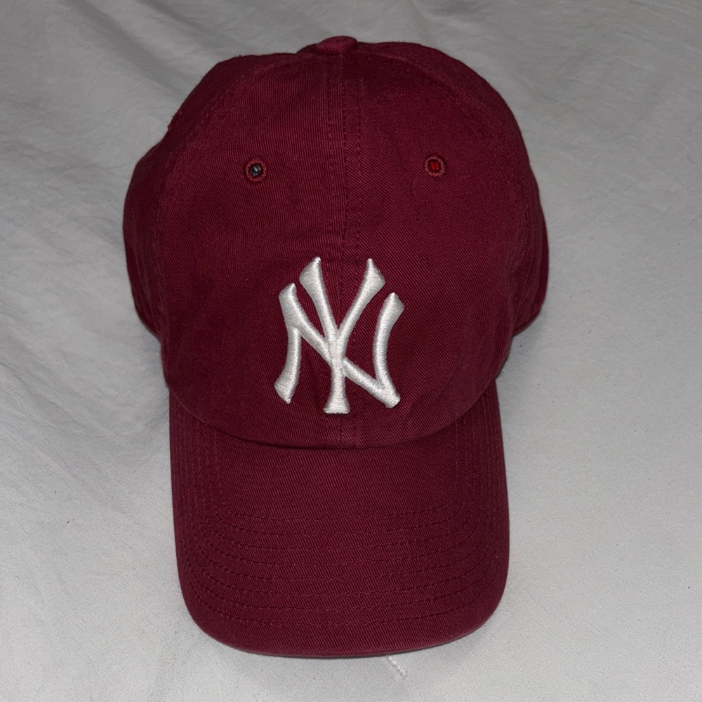 47 Brand Maroon NY Logo Hat
